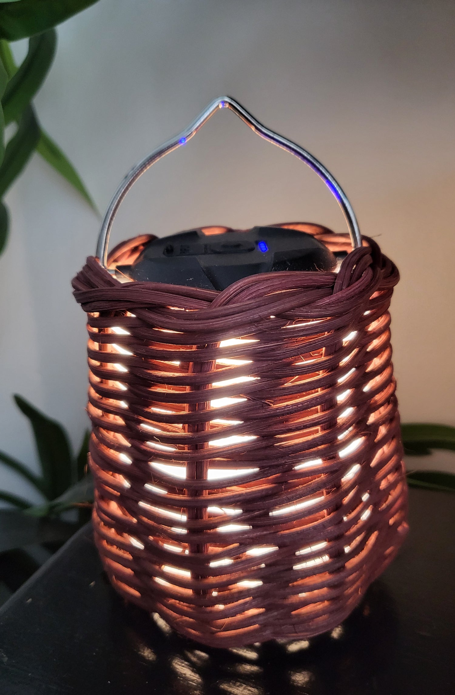 Brown rattan Led Light